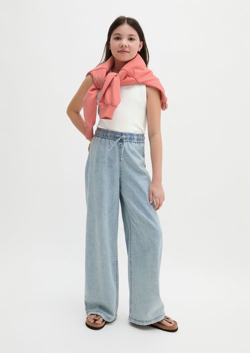 TEENS-GIRLS trousers — Light Blue Denim