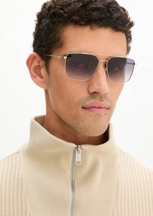 Herren-Sonnenbrille Gold - Produkt Bild 2