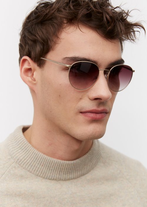 Unisex sunglasses — Gold