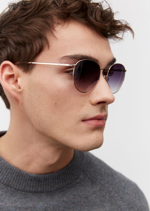 Unisex sunglasses — Gold