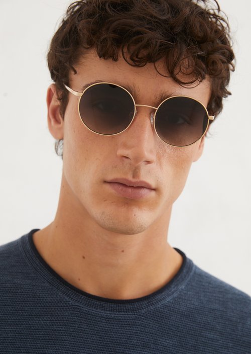 Unisex sunglasses — Gold