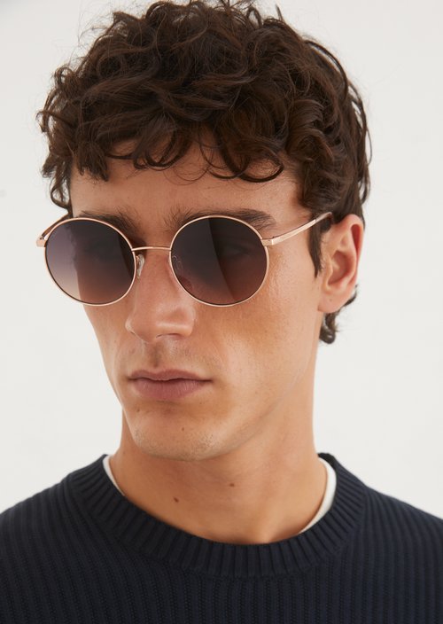 Unisex sunglasses — Gold