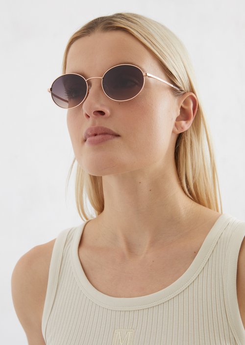Unisex sunglasses — Gold