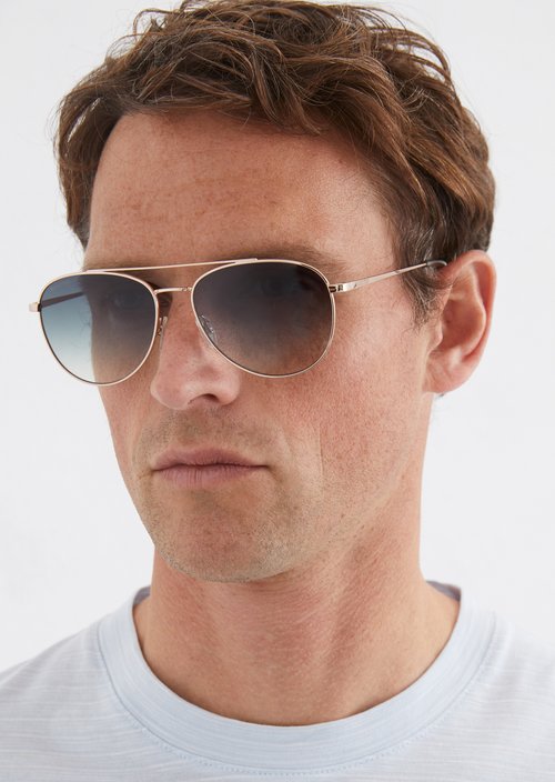 Unisex sunglasses — Gold
