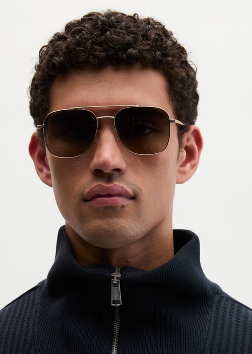 Unisex sunglasses — Gold