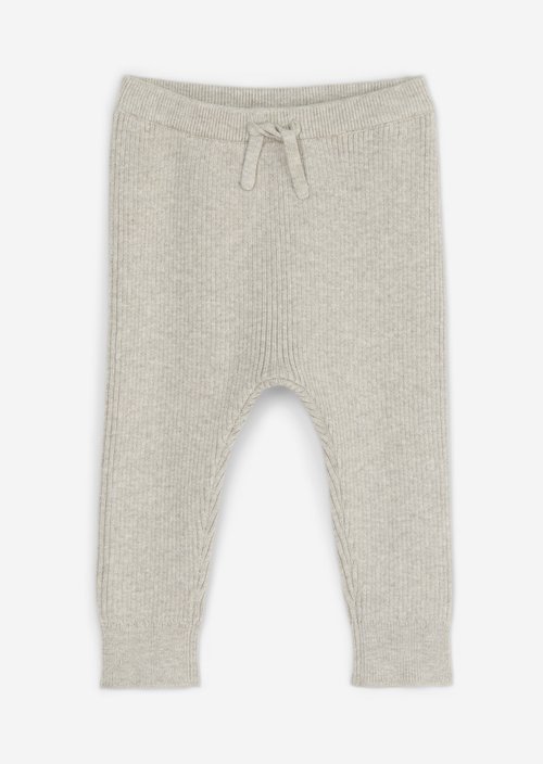 UNISEX-BABYS trousers — Greige Mel.