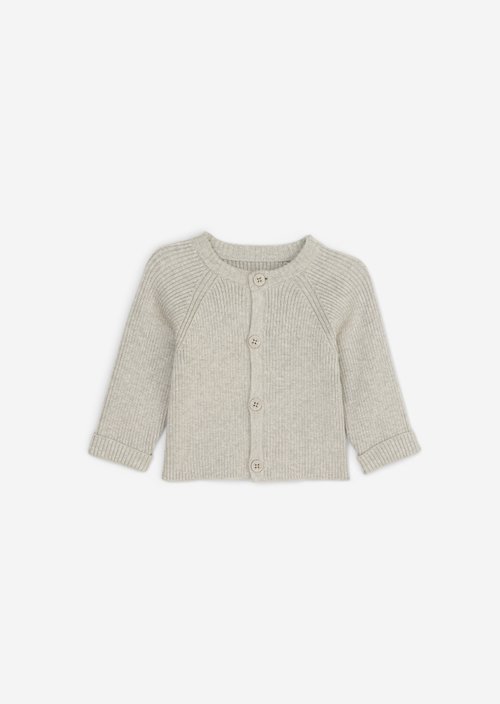 UNISEX-BABYS Cardigan — Greige Mel.