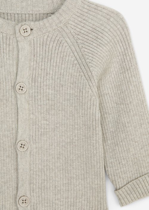 UNISEX-BABYS Cardigan — Greige Mel.