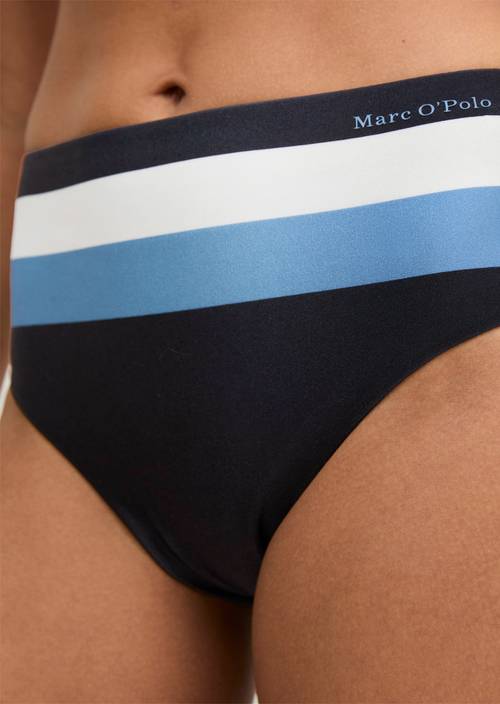 Braguita de bikini de cintura alta Blue Q866 - Imagen del producto 2