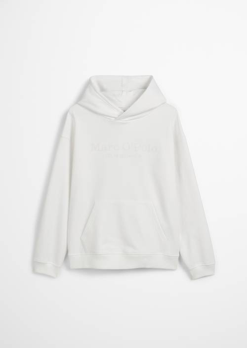 TEENS-UNISEX Logo-Hoodie Eggwhite in Frontalansicht