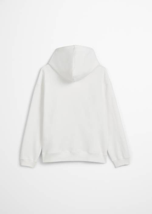 TEENS-UNISEX Logo-Hoodie Eggwhite in Rückansicht