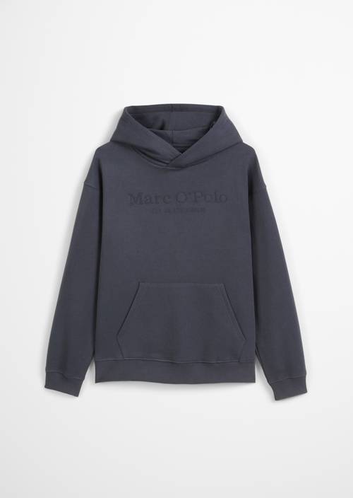 TEENS-UNISEX Logo-Hoodie Dark Navy in Frontalansicht