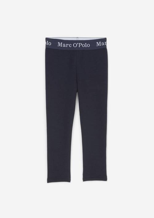 KIDS-GIRLS thermal leggings Dark Navy in front view