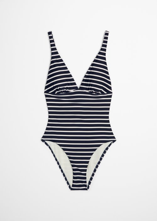Swimsuit — Dark Navy Stripe 2