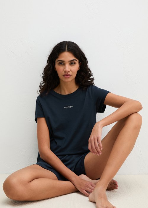 Marc O'Polo Lounge pyjamaset, Dames, blauw, Xs, 100% Katoen