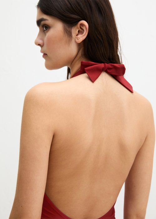 Halter neck swimsuit — Tall Poppy