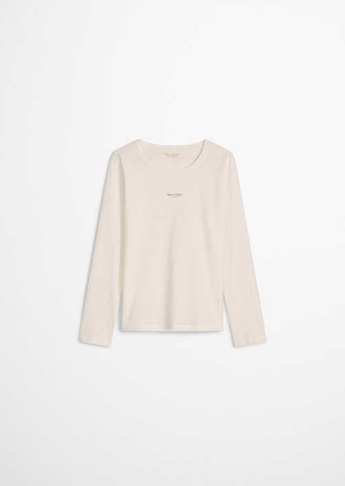 Long-sleeved lounge shirt — White Cotton Q152