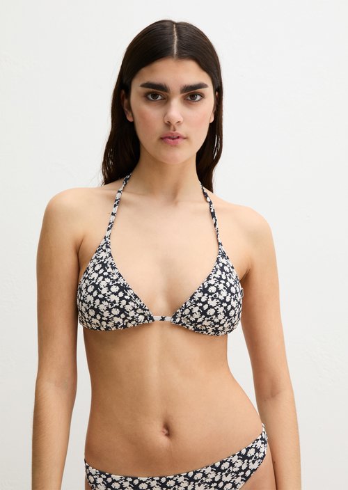 Triangle bikini top — Millefleur Print D