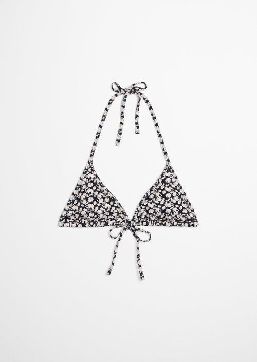 Triangle bikini top — Millefleur Print D