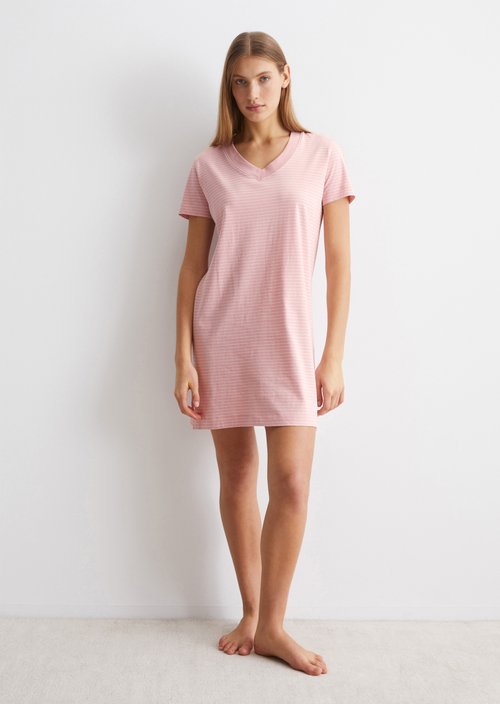 Lounge dress — Blush Stripe