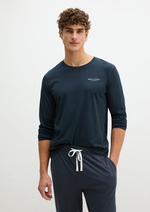 Lounge longsleeve regular — Dark Navy Q898