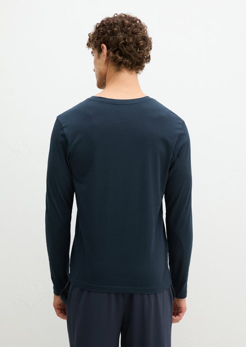 Lounge longsleeve regular — Dark Navy Q898