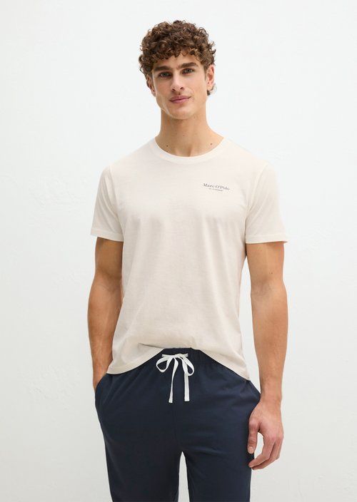 Lounge T-shirt regular — White Cotton Q152