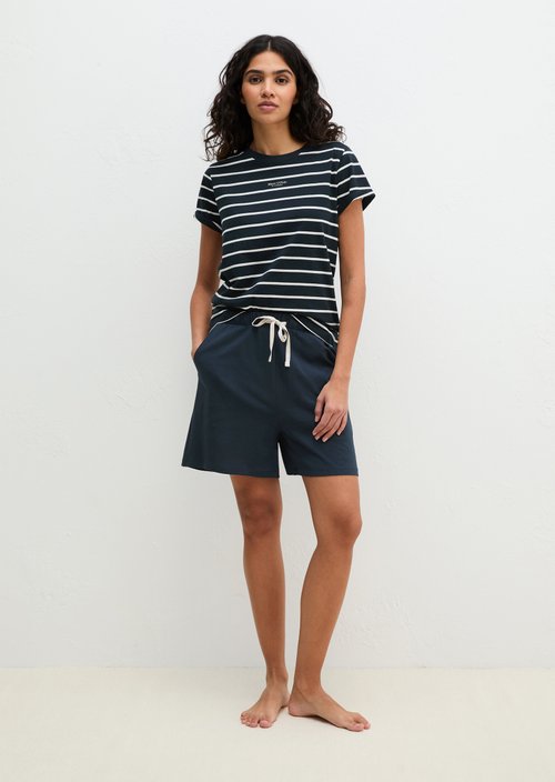 Lounge pyjama set — Dark Navy Stripe/Dark Navy 1