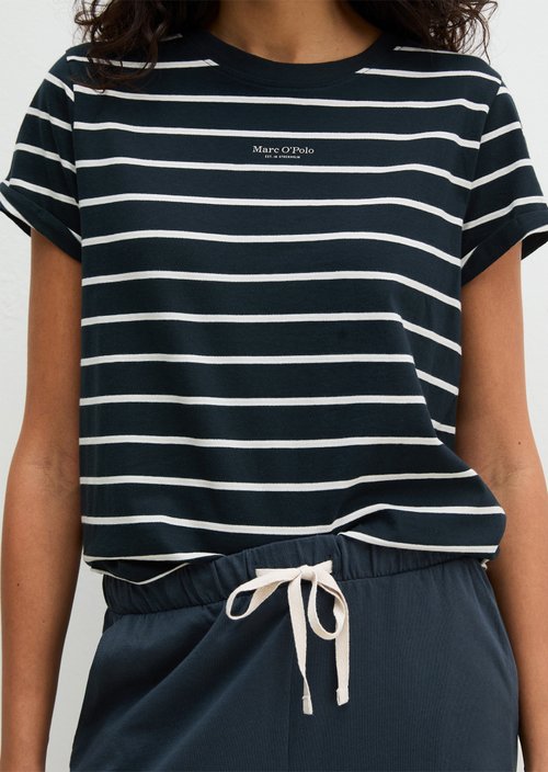 Lounge pyjama set — Dark Navy Stripe/Dark Navy 1
