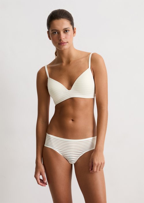 Hipster panty — White Cotton Q152