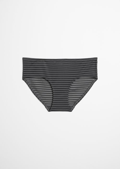 Hipster panty — Grey Pinstripe