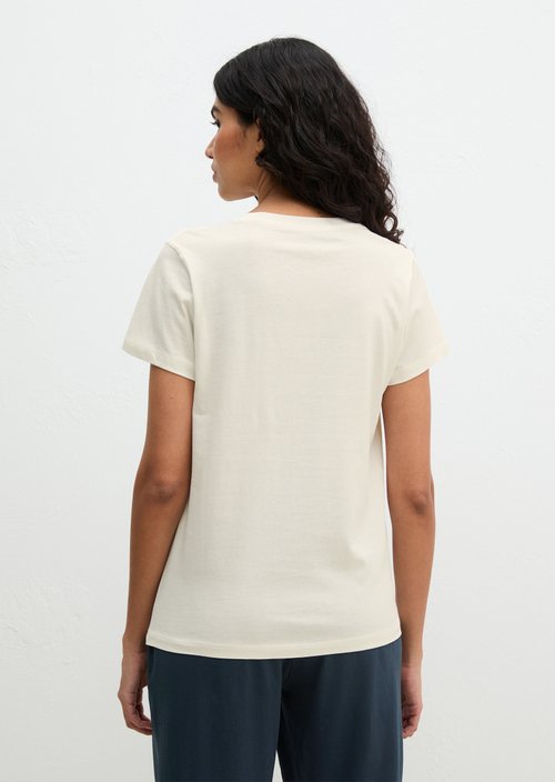 Short-sleeved lounge shirt — White Cotton Q152