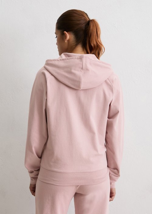 Lounge zipper hoodie regular — Dark Mauve (alternate view)