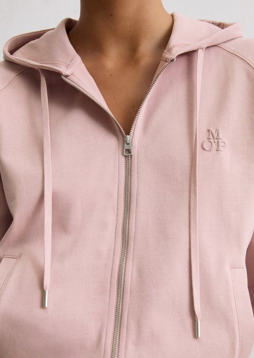 Lounge zipper hoodie regular — Dark Mauve