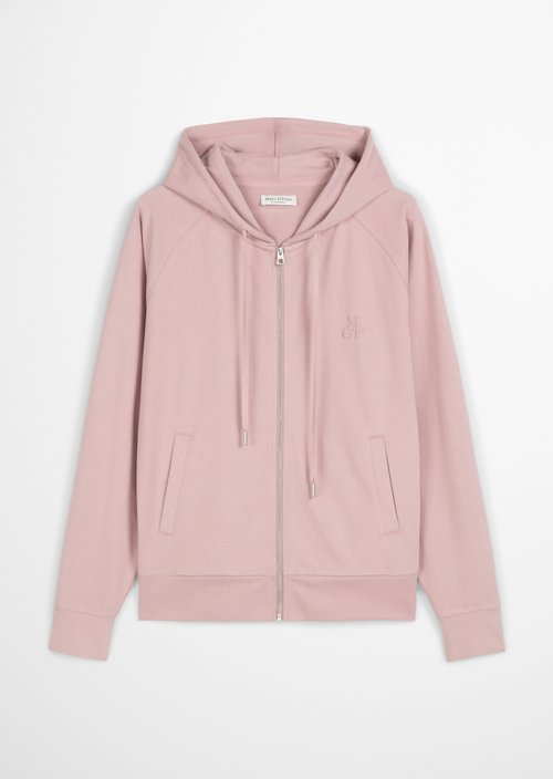 Lounge zipper hoodie regular — Dark Mauve