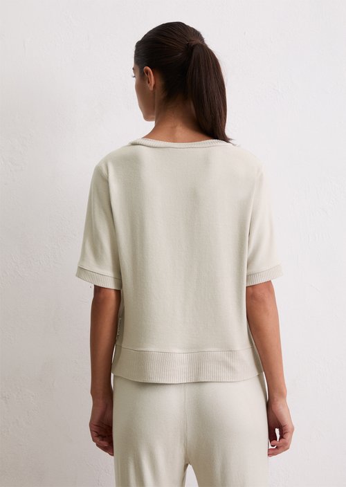 Lounge short-sleeved sweater — Chateau Gray