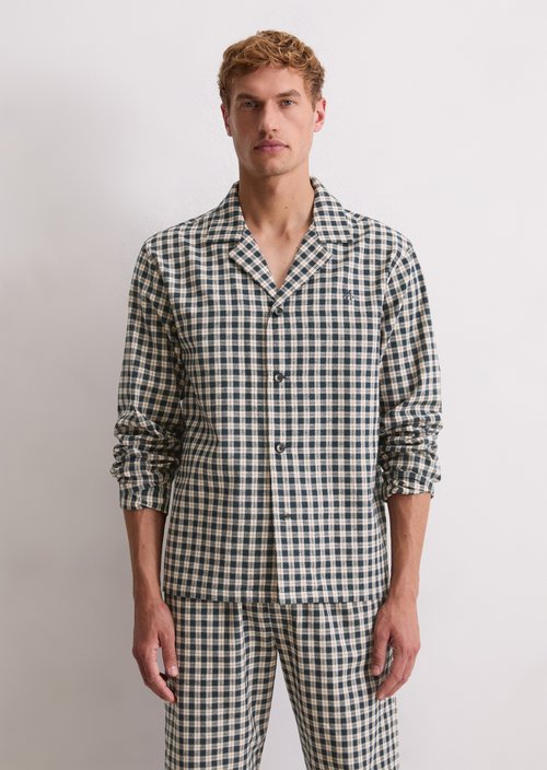 Lounge shirt — Dark Navy Check