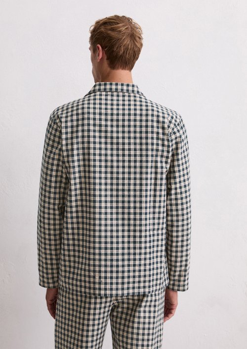 Lounge shirt — Dark Navy Check