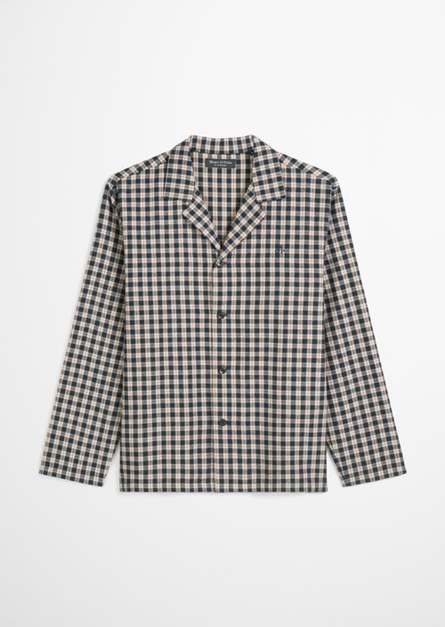 Lounge shirt — Dark Navy Check