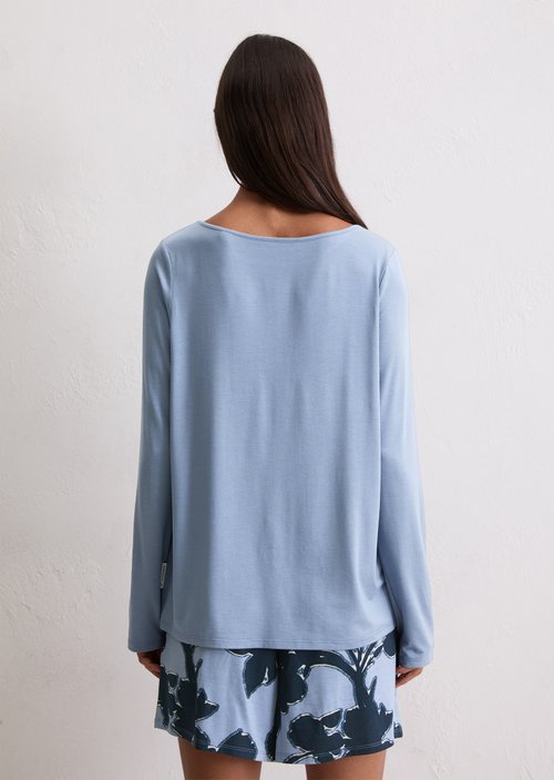 Lounge longsleeve — Country Blue