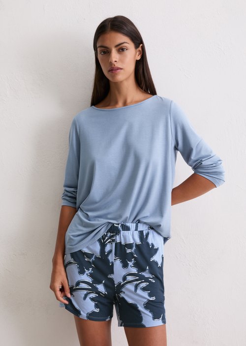 Lounge longsleeve — Country Blue