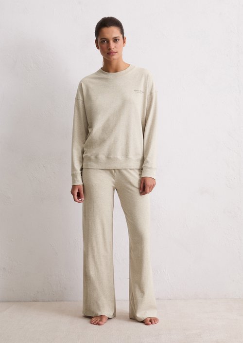 Long-sleeved lounge shirt — Chateau Gray Melan