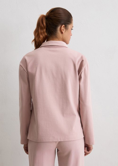 Lounge polo shirt — Dark Mauve