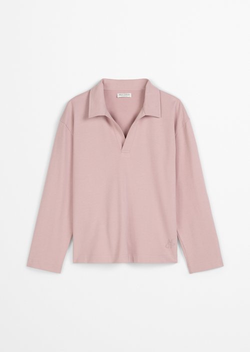 Lounge polo shirt — Dark Mauve