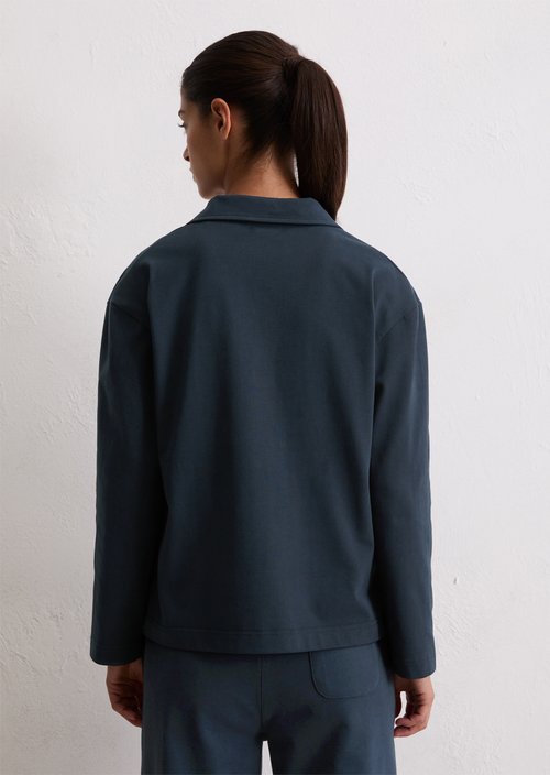 Lounge polo shirt — Dark Navy Q898