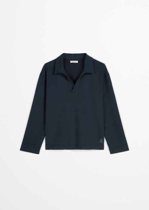 Lounge polo shirt — Dark Navy Q898