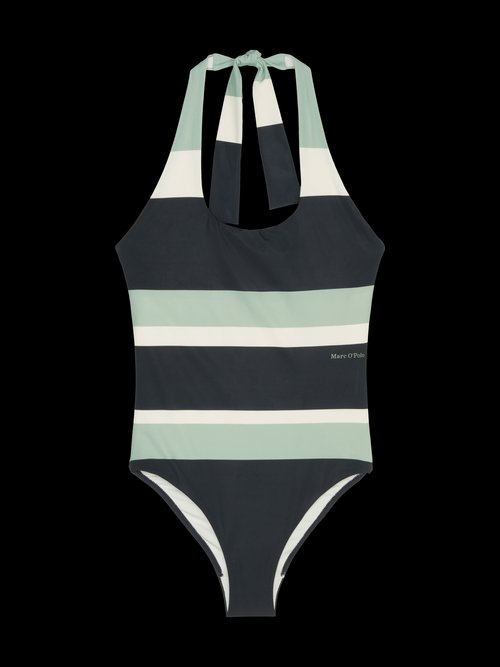 Halter neck swimsuit — Dark Navy Blockstr