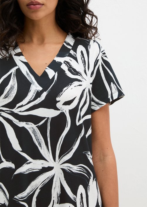 Lounge dress — Black/White