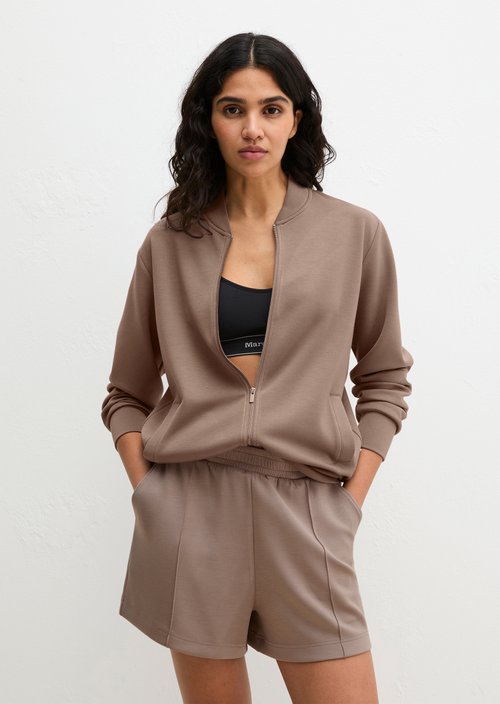 Lounge zipper jacket — Driftwood