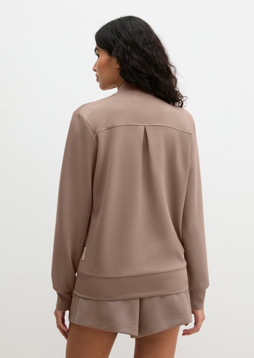 Lounge zipper jacket — Driftwood